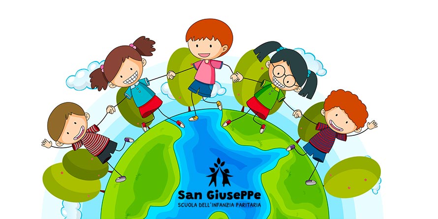 Educazione Ambientale Bambini Pero: che si tengono per mano sul mondo