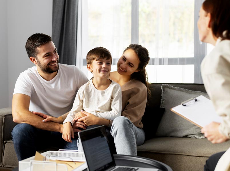 Sportello psicopedagogico: famiglia in psicoterapia contenta