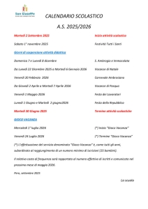 Calendario Scolastico