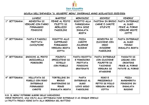 Menu Mensa