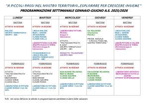 Programma Settimanale